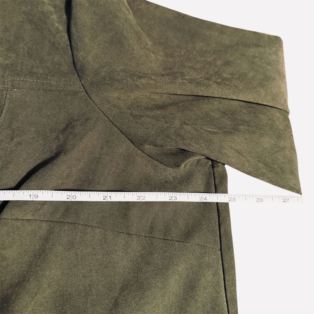 CJ Banks Dark Olive Shacket - 12 - Picture 5 of 11